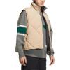 Adidas Originals Solid Color Printed Logo Stand Collar Zipper Sports Casual Vest Unisex Vests Beige HR8263