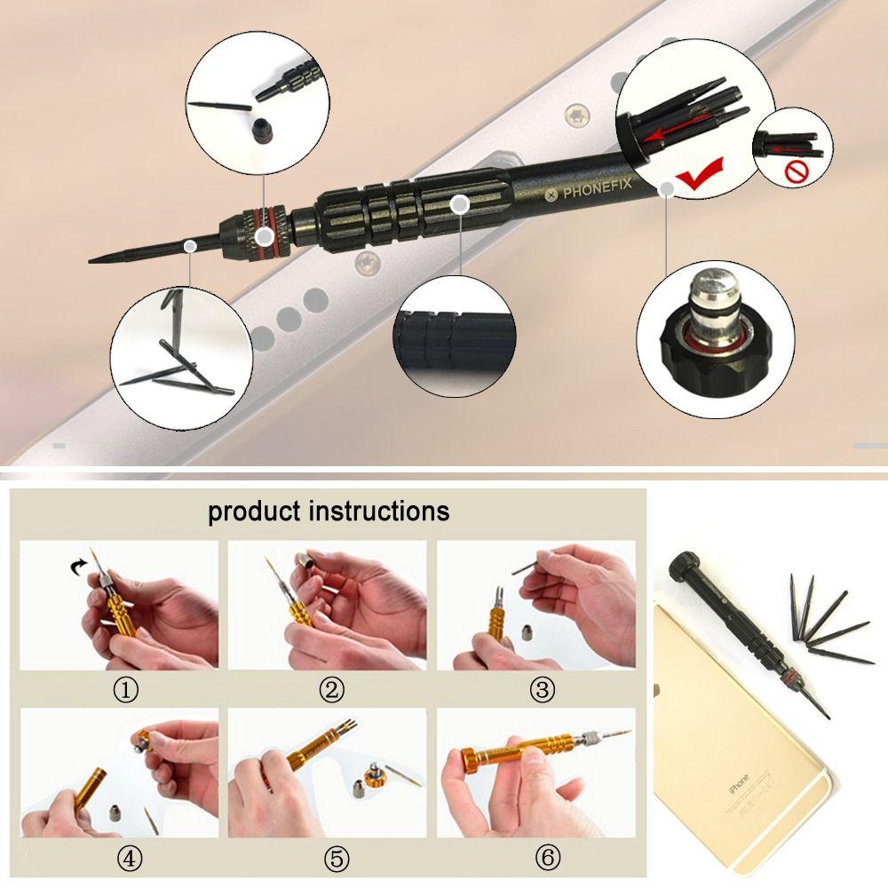 Torx/Cross Screwdriver Bits Precision Phone Disassemble Tool Durable Screwdriver Set  Phone