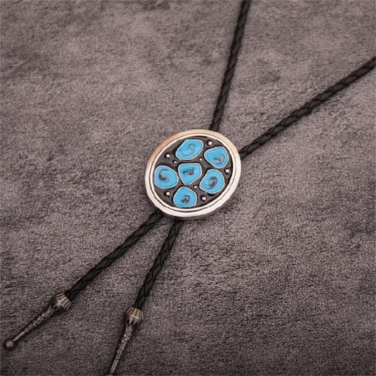 Country Embossed Bolo Tie Unisex Shirt Neck Tie Adult Rodeos Rope Tie Necklace
