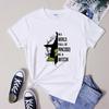 In A World Full Of Princesses Be A Witch Tshirt Vintage Witchy Unisex Graphic Tshirt Funny Unisex Halloween Party Tee Shirt Top