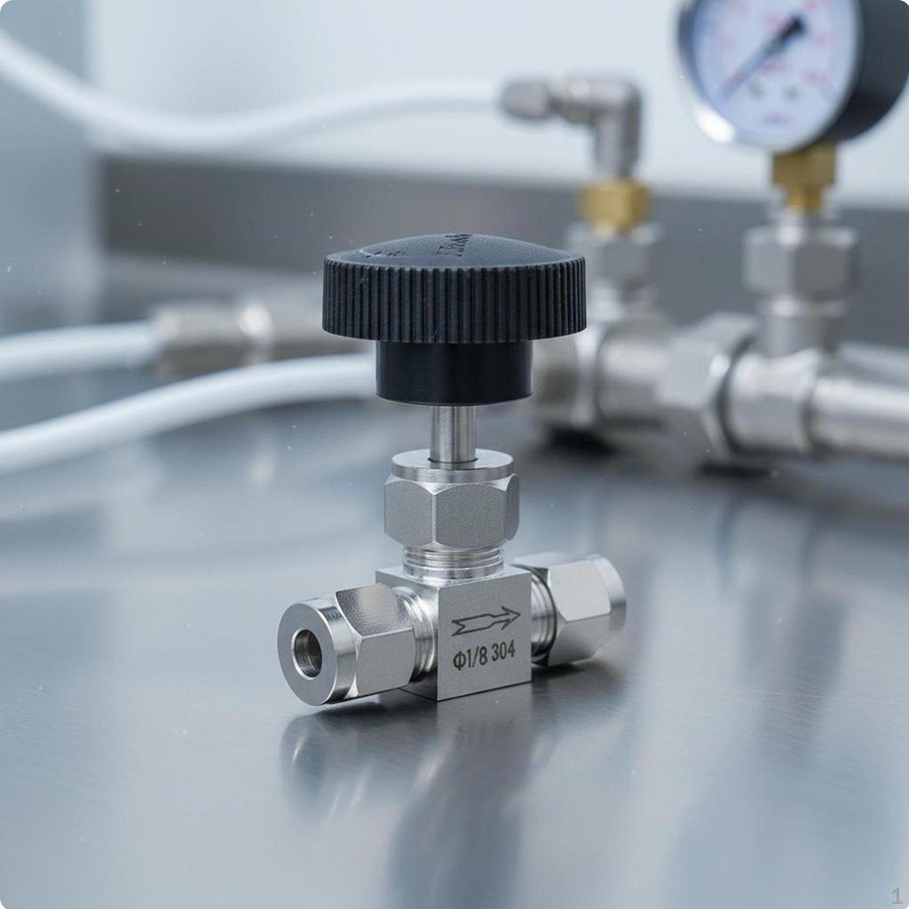 Stainless Steel Pin Valve Ferrule Fitting Leakproof Seal Industrial Hardware for Flow Controls