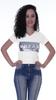 Moomaya Womens Short Sleeves V Neck Tshirt Top w  Sequin Patch ShortTee Summer