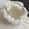 New Fashi Commuter Crossbody Bags for Women Stylish Fluffy Shoulder Handle Bag Comfortable and Versatile Texture Bucket Bag