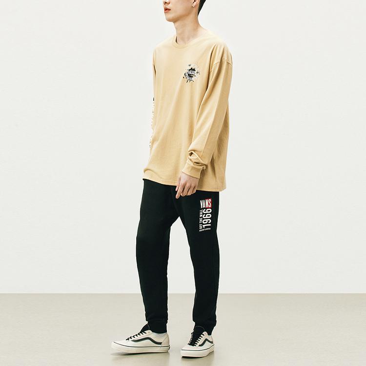 Vans T Shirts Unisex Khaki Crew Neck Moderate Straight Fit VN0A5F517UE