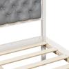 Bed Frame Light Grey 80 x 200 cm Solid Pine Wood