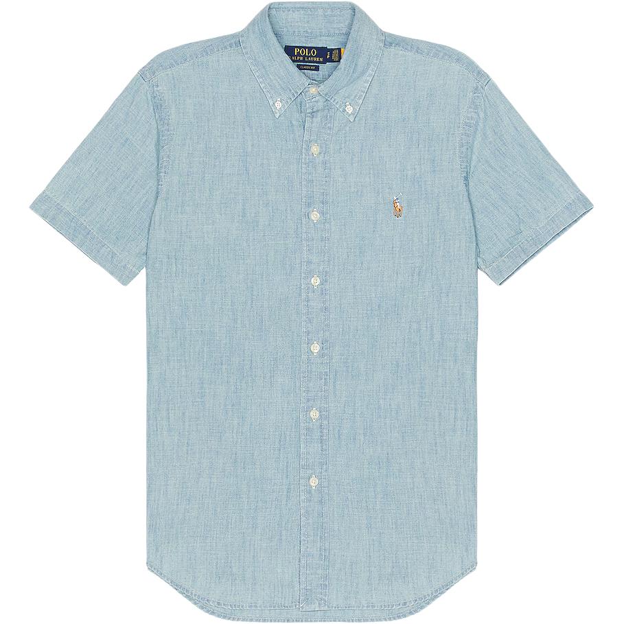 

Polo Ralph Lauren Классическая хлопковая оксфордская рубашка с коротким рукавом Мужские рубашки 710842642-002 S