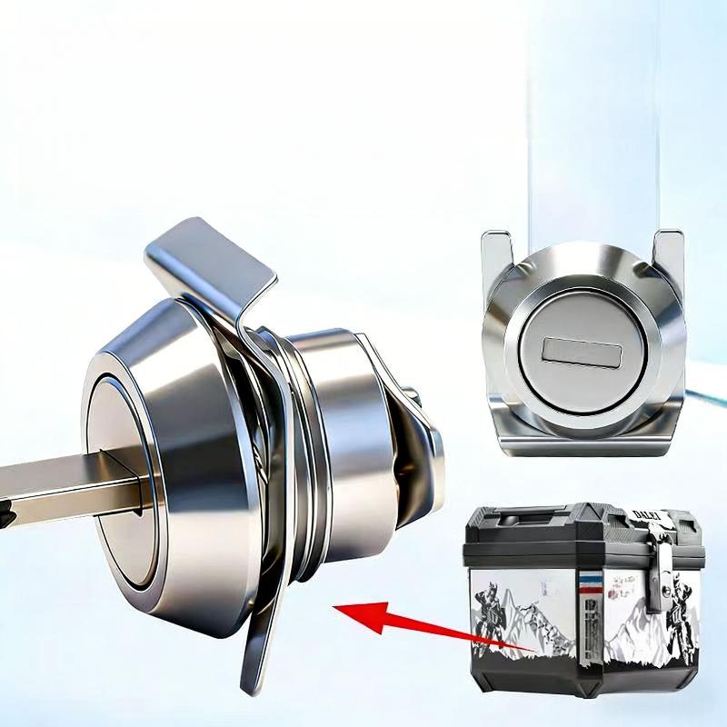 1 Set Cylinder Core Plug And Keys Motorcycle Top Box Lock For 25L 32L 36L 40L 45L 50L 55L 60L 65L 80L 85L 100L Top Case