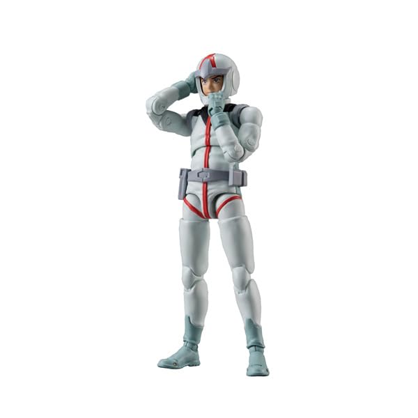MegaHouse COLLECTION 09 Mobile Suit Gundam Earth Federation Forces Amuro Ray Normal Suit 100mm PVC Painted Action Figure G.M.G. Ver. Approx.