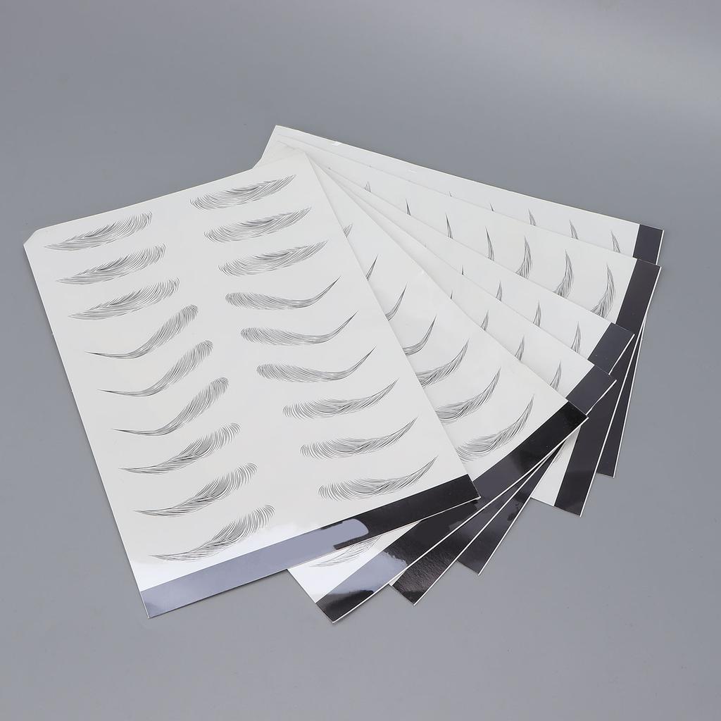 Eyebrow Tattoos Stickers 6D Nature Waterproof Temporary Tattoo Eyebrow for Eyebrow Grooming Shaping