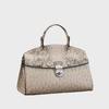 2024 High-End Luxury Ostrich Pattern Leather Shoulder and Messenger Bag for Women