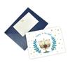 HappyHanukkah 3D Greeting Card for Chanukah Festival Handmade Presents PopUp Menorah Light Gift Card Blessing Cards