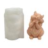 Creative Squirrel Silicone Candle Mold Squirrel Shape Ornament Moulds Silicone Craft Molds Silicone Texture for Crafting