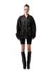 Greedilous Mesh Mix-Match Point Bomber Jacket