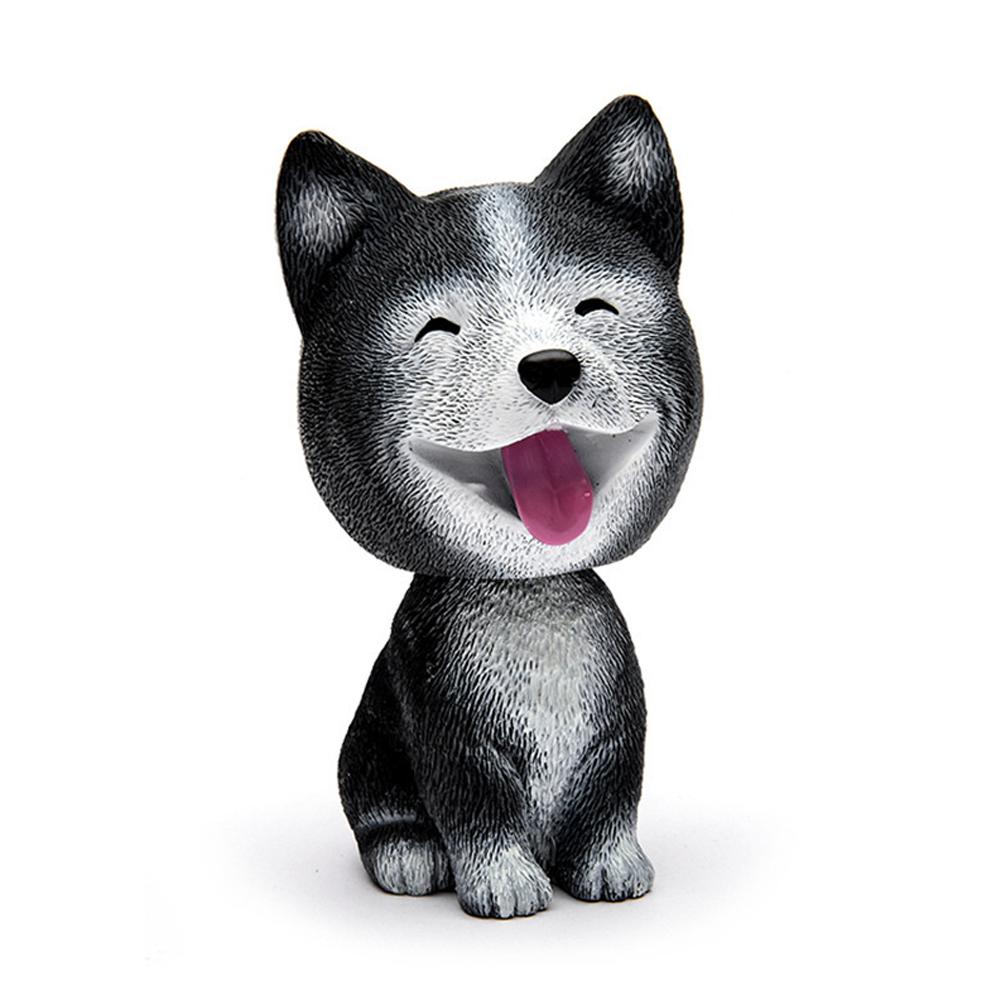 Car Decoration Cute Cartoon Dogs Action Figure Figurines Car Ornament Auto Interior Dashboard Accessories for Girls Gifts