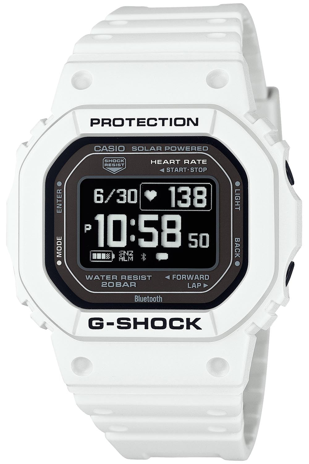 

Годинник Пульсометр з Bluetooth Білий [Casio] G-Shock G-SQUAD DW-H5600-7JR Чол. білий