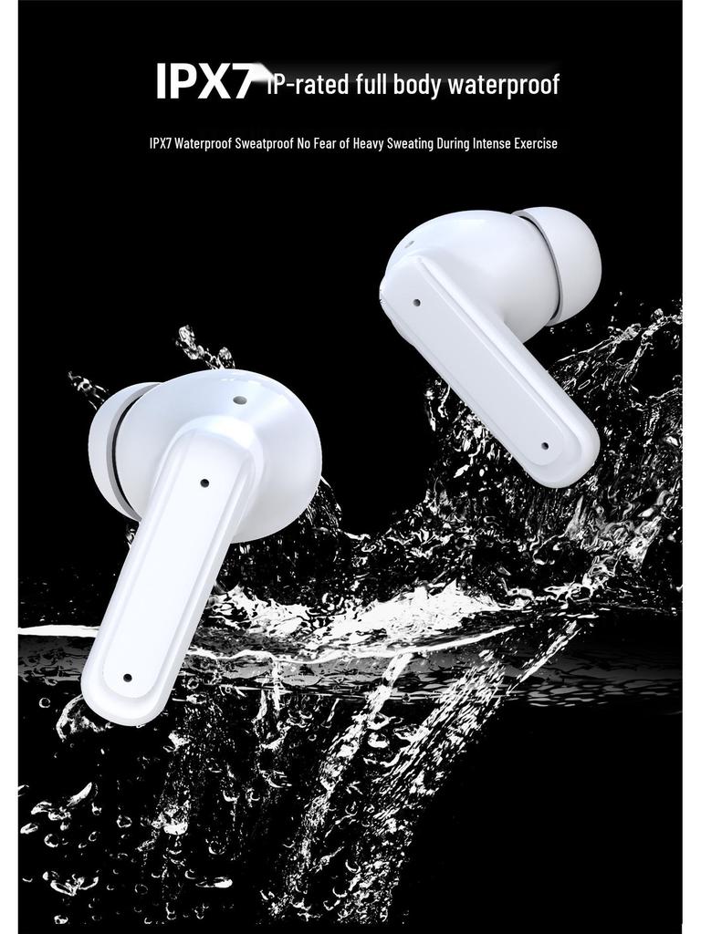 New UI ANC Wireless Bluetooth Earbuds with Digital Display and Smart Screen for Sports