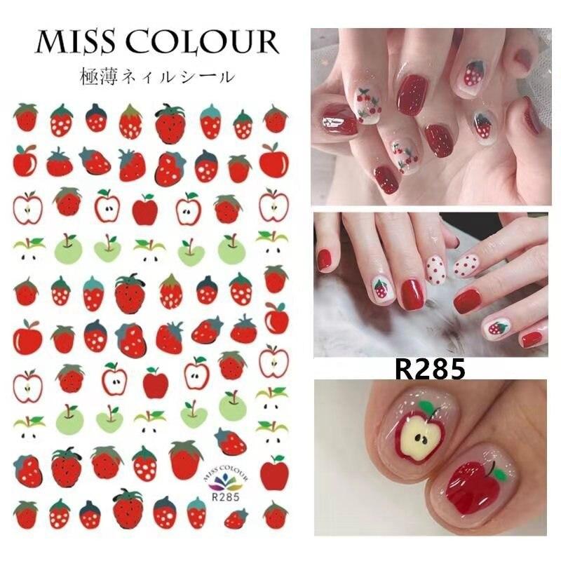 1pc 3D Nail Stickers Spring Summer Natural Flower Leaves Simulation Dried Flower Dragonfly Nail Applique Water Slides Decoration