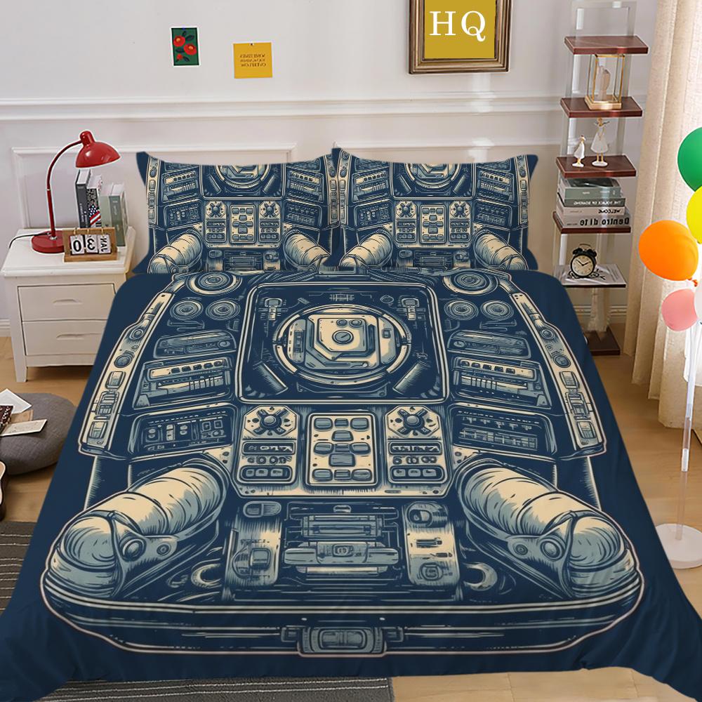 Parure de lit imprimée avec Console de jeu, vêtements de lit King Size, Design de jeu amusant pour adolescents, décoration de chambre à coucher de haute qualité