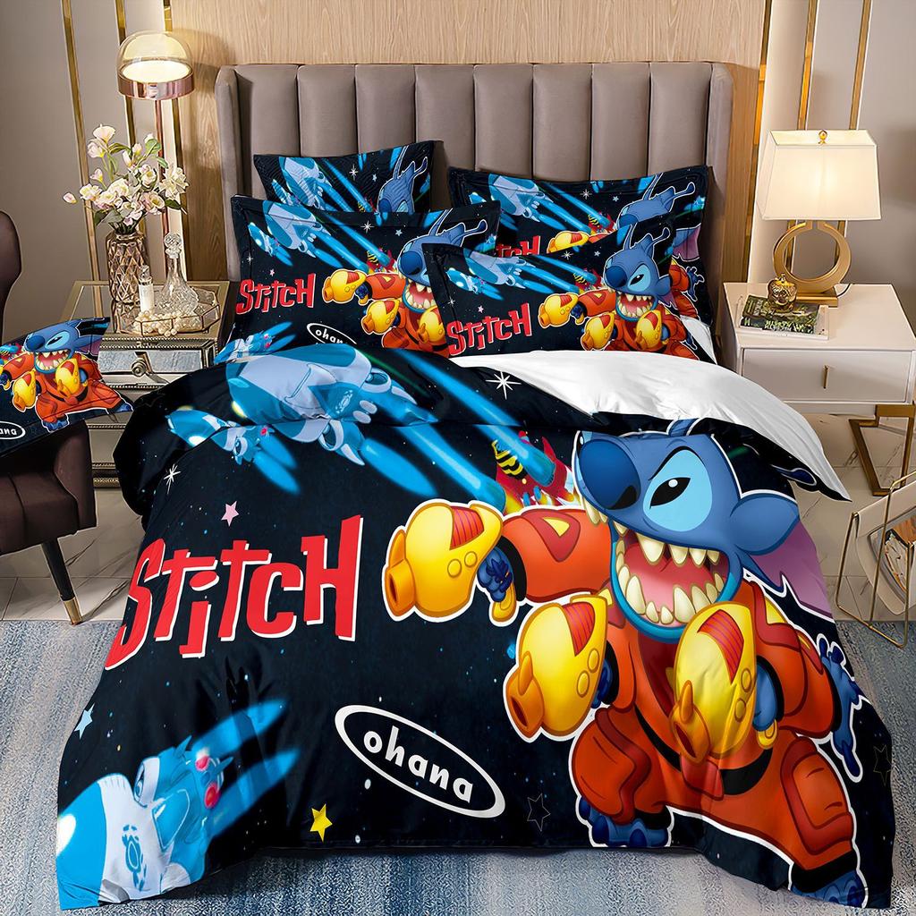 Digital Printing Three-Piece Cute Cartoon Quilt Cover 3D Bed Kit