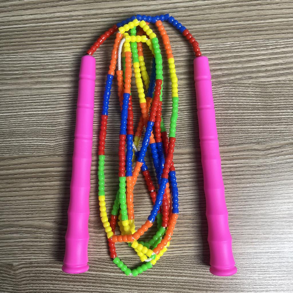 Fitness Exercise Fancy Skipping Rope Competitions, Soft Bead Bamboo Joint Skipping Rope