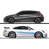 2pcs/lot 300x14cm Both Sides Stickers Tuning Style Side Strip Bumper Car Wrap Vinyl Film Automobiles Products Car Accessories