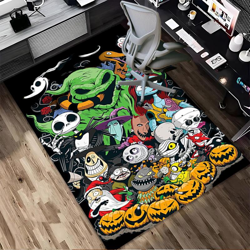 Nightmare Before Christmas Living Room Non-Slip Area Rug Soft Carpet for Bedroom Game Playroom Sofa Office Home Decor Doormat Christmas Gift C9211609