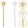 Golden Silver Princess Sticks Role-playing Star Wand Halloween Fairy Wand  Wedding