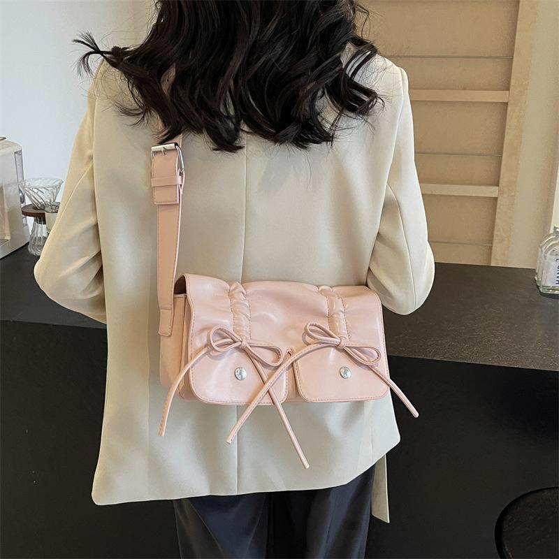 Bow Multi-pocket Single Shoulder Oblique Span Bag New Hand Bag