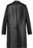 Handmade Formal Casual Trench Coat Men's Lambskin Genuine Stylish Black Leather