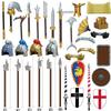 MOC Roman Military Building Blocks Accessories Medieval Knights Riding Guns Shields Soldier Figures Shield Bricks Toy Gifts K081