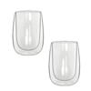 Bialetti Verona Double Wall Heat Resistant Pack of 2 Glass, Glass, 450ml,