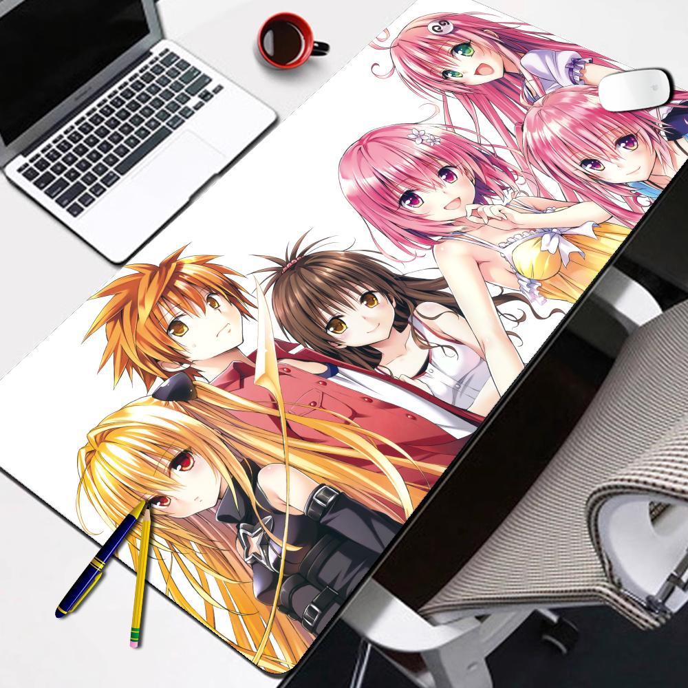 Rubber Mouse Pad To LoveRu HD Printing Keyboard Desk Mats Kawai Cute Girl NonSlip Desk Mat XXLxcm Student Writing Pad