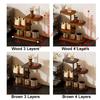 Large Capacity Cup Storage Rack Bamboo Seasoning Storage Rack Perfume Display Stand  for Kitchen