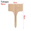 10PCS Eco-Friendly Bonsai Ornament Nursery Pots Wood Sign Tags Bamboo Plant Labels Garden Markers Planting Tools