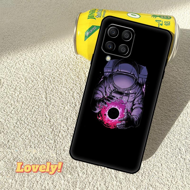 Cartoon Space Astronaut Case For Samsung Galaxy M31 M56 M13 M33 M53 M15 M35 M55 M06 M16 M36 M12 M32 M52 M14 M34 M54