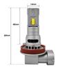 2 Pcs H11 LED Bulbs 12V CANBUS CSP Short 6000lm New Off-Road