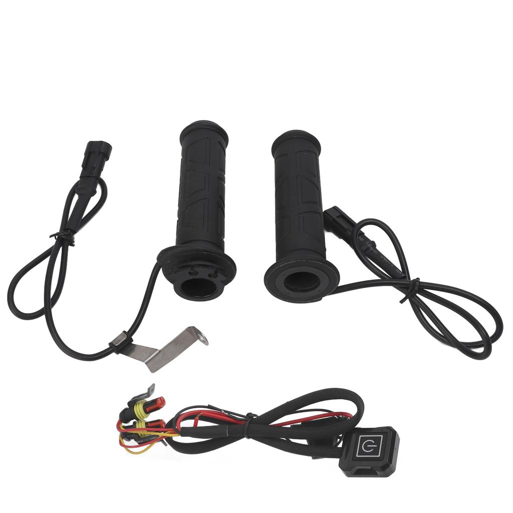 1 Pair Electric Heated Grips   Temperature Winter Hands Warmer for Motorcycle ATV 7Celsius8in Handlebar