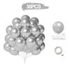 36pcs 12inch Balloon Bundle Set Gold Silver Metal Baloon Black Confetti Ballons Wedding Birthday Party Decorations Baby Shower