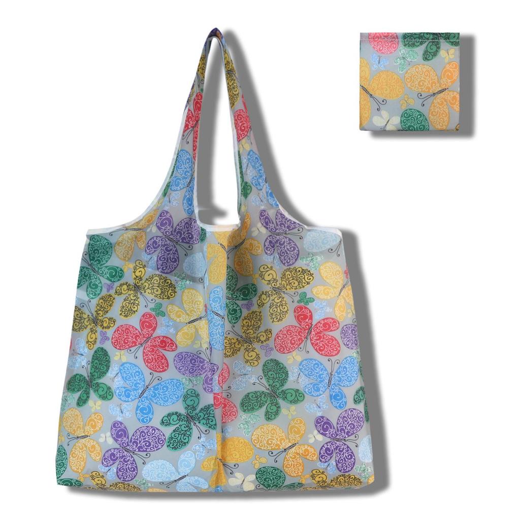Eco-Friendly Large Capacity Foldable Tote Bag - Creative, Portable, Printed, and In Stock