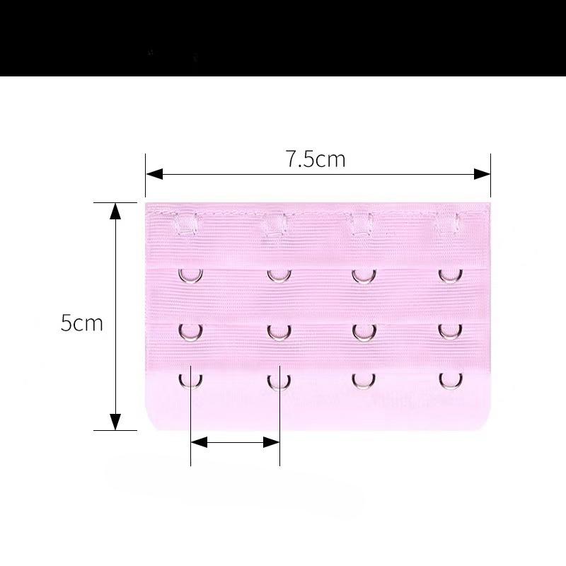 3 Row 4 Hooks Sexy Bra Extender Extension Bra Straps Clip On Strap Soft Bra Clasp Hooks Extenders