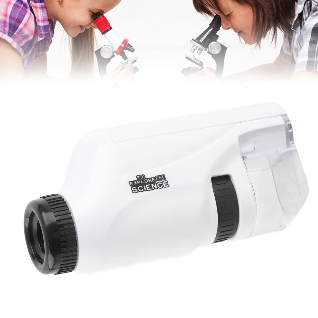 Kids Handheld Microscope Portable High Definition Battery Powered Microscope for Students