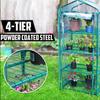 NEW Green Large Garden Greenhouse 4-Tier Tall Green Hot Plant House Shed Storage PVC Warm Garden Tier Cover with Stand
