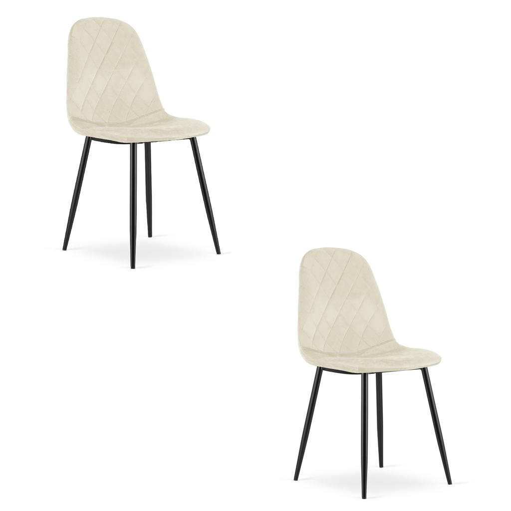 Asti Chair - Beige Velvet X 2