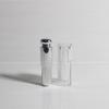 2.5g Mini Empty Lipstick Tube, Transparent Silver Powder Lip Balm Container, Cosmetic Packaging for DIY Lip Gloss