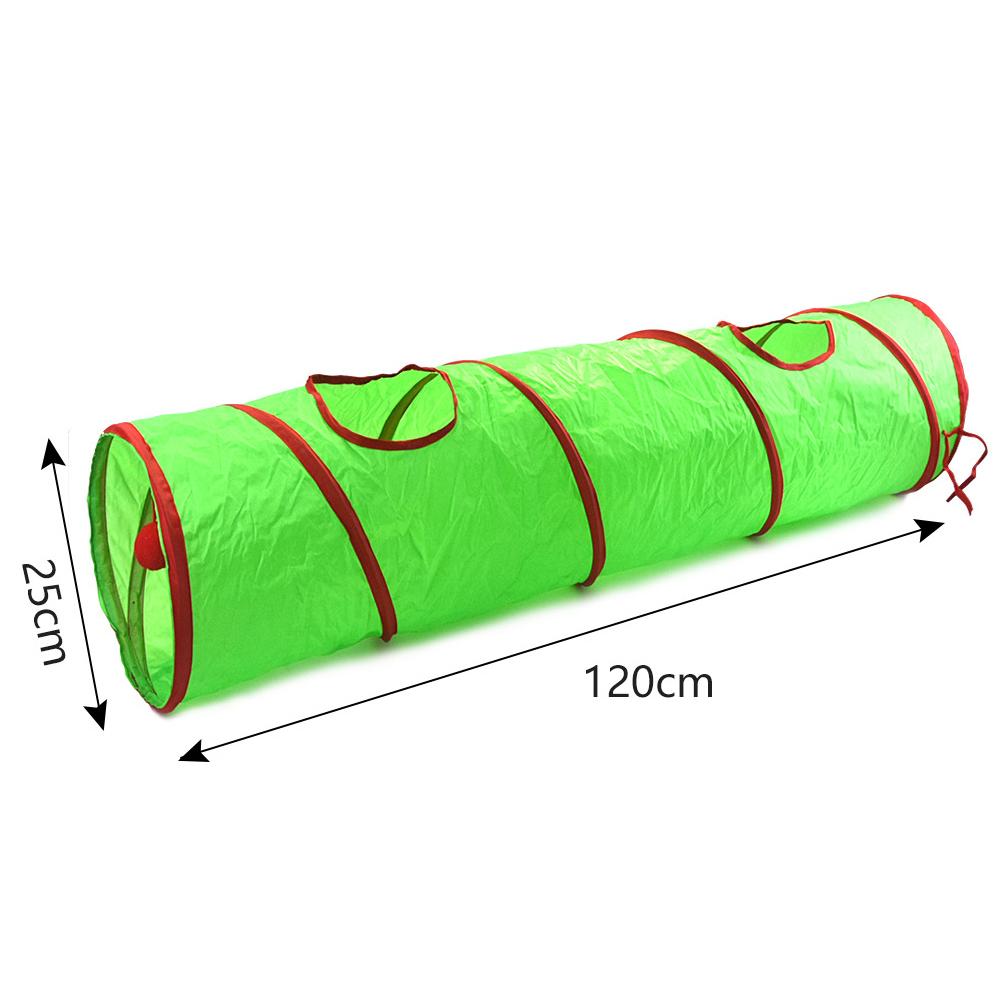 Christmas Cat Tunnel Pet Supplies Fun Toy Play Tunnel Tube Funny Kitten Toys Foldable Toys For Cat Pet Training Interactive