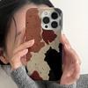 Vintage Splicing Color Blocks Clear Phone Case For iPhone 17 16 15 14 13 12 11 Pro Max 17 Air XS XR X 7 8 Plus Soft Cover
