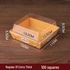 AVADEN Yellow Sandwich & Dessert Takeaway Boxes, 100 Sets