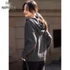Chushen Women's Hooded Half-Zip Knit Sweater