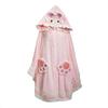 Cartoon Sheep Wool Blanket Shawl: Cozy Hooded Nap Cloak for Autumn & Winter