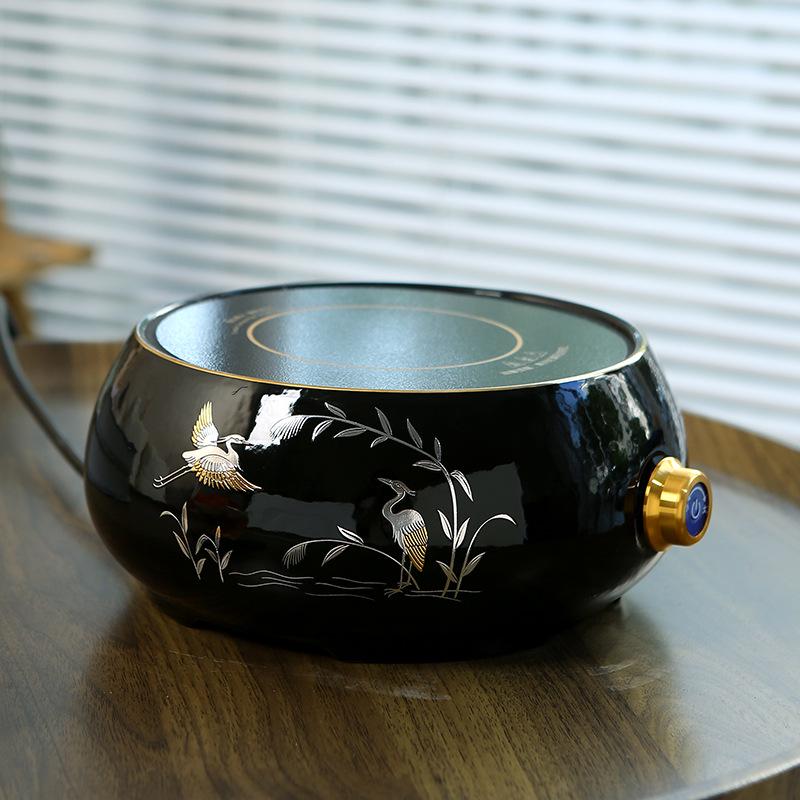 Electric Ceramic Tea Set with Induction Cooker: Glass Water Boiler and Steamer for Health Tea Brewing